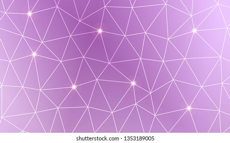 Template background with curved line. Triangles style. For interior wallpaper, smart design, fashion print. Vector illustration. Creative gradient color