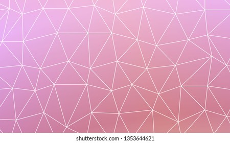 Template background with curved line. Triangles style. For interior wallpaper, smart design, fashion print. Vector illustration. Creative gradient color