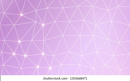 Template background with curved line. Triangles style. For interior wallpaper, smart design, fashion print. Vector illustration. Creative gradient color