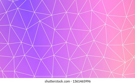 Template background with curved line. Triangles style. For interior wallpaper, smart design, fashion print. Vector illustration. Abstract Gradient Soft Colorful Background