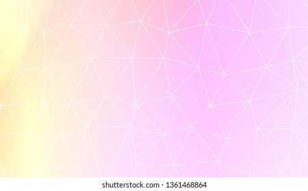 Template background with curved line. Triangles style. For interior wallpaper, smart design, fashion print. Vector illustration. Abstract Gradient Soft Colorful Background