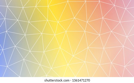 Template background with curved line. Triangles style. For interior wallpaper, smart design, fashion print. Vector illustration. Abstract Gradient Soft Colorful Background