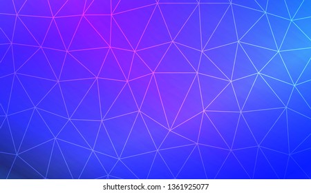 Template background with curved line. Triangles style. For interior wallpaper, smart design, fashion print. Vector illustration. Abstract Gradient Soft Colorful Background