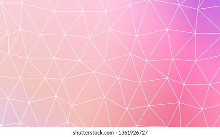 Template background with curved line. Triangles style. For interior wallpaper, smart design, fashion print. Vector illustration. Abstract Gradient Soft Colorful Background