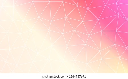 Template background with curved line. Triangles style. For interior wallpaper, smart design, fashion print. Vector illustration. Abstract Gradient Soft Colorful Background