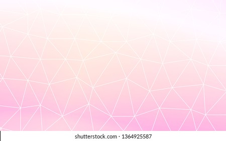 Template background with curved line. Triangles style. For interior wallpaper, smart design, fashion print. Vector illustration. Abstract Gradient Soft Colorful Background