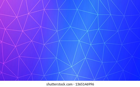 Template background with curved line. Triangles style. For interior wallpaper, smart design, fashion print. Vector illustration. Abstract Gradient Soft Colorful Background