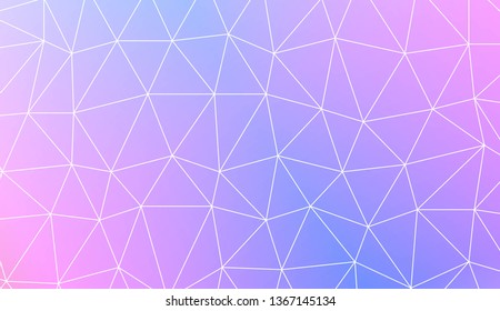 Template background with curved line. Triangles style. For interior wallpaper, smart design, fashion print. Vector illustration. Abstract Gradient Soft Colorful Background