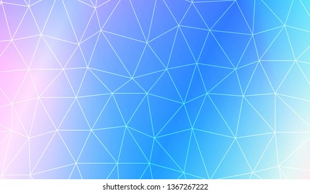 Template background with curved line. Triangles style. For interior wallpaper, smart design, fashion print. Vector illustration. Abstract Gradient Soft Colorful Background