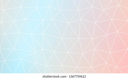 Template background with curved line. Triangles style. For interior wallpaper, smart design, fashion print. Vector illustration. Abstract Gradient Soft Colorful Background