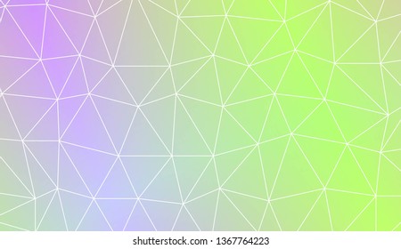 Template background with curved line. Triangles style. For interior wallpaper, smart design, fashion print. Vector illustration. Abstract Gradient Soft Colorful Background