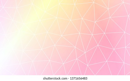 Template background with curved line. Triangles style. For interior wallpaper, smart design, fashion print. Vector illustration. Abstract Gradient Soft Colorful Background