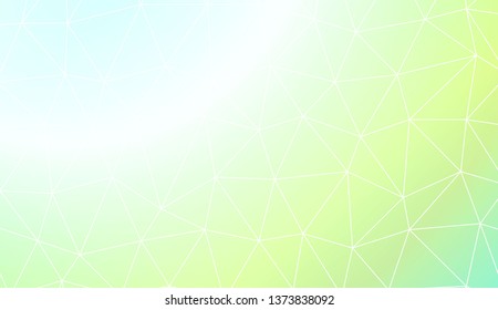 Template background with curved line. Triangles style. For interior wallpaper, smart design, fashion print. Vector illustration. Abstract Gradient Soft Colorful Background