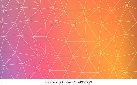 Template background with curved line. Triangles style. For interior wallpaper, smart design, fashion print. Vector illustration. Abstract Gradient Soft Colorful Background
