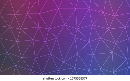 Template background with curved line. Triangles style. For interior wallpaper, smart design, fashion print. Vector illustration. Abstract Gradient Soft Colorful Background