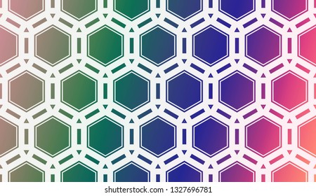 Template Background With Curved Line. Vector Illustration. Abstract Blurred Gradient. For Flyer, Screen, Business Presentation.