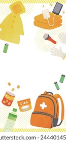 Template Background for Disaster Prevention Goods
Translation: Kampan, rice,Bread, warmer