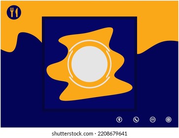 template background free space for promotion food and drink hand drawn material with brush paint design