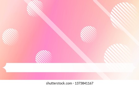 Template Background With Geometric Shape, Lines, Circle. For Template Cell Phone Backgrounds. Vector Illustration with Color Gradient