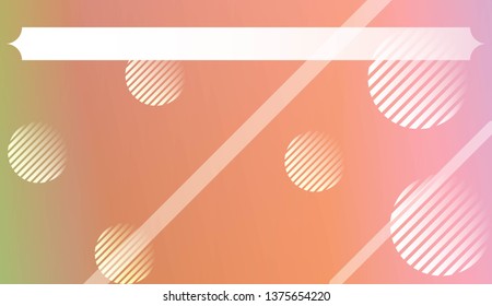 Template Background With Geometric Shape, Lines, Circle. For Template Cell Phone Backgrounds. Vector Illustration with Color Gradient