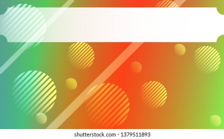 Template Background With Geometric Shape, Lines, Circle. For Template Cell Phone Backgrounds. Vector Illustration with Color Gradient