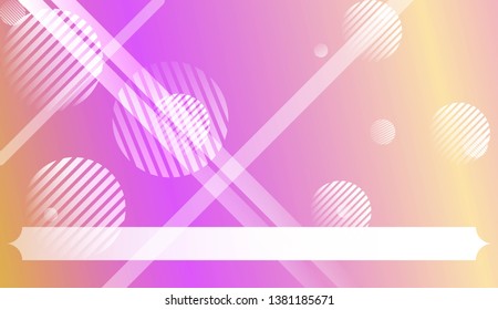 Template Background With Geometric Shape, Lines, Circle. For Template Cell Phone Backgrounds. Vector Illustration with Color Gradient