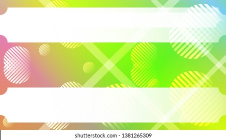 Template Background With Geometric Shape, Lines, Circle. For Template Cell Phone Backgrounds. Vector Illustration with Color Gradient