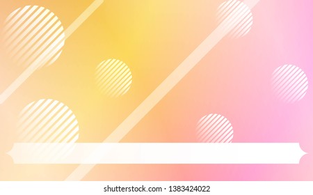 Template Background With Geometric Shape, Lines, Circle. For Template Cell Phone Backgrounds. Vector Illustration with Color Gradient