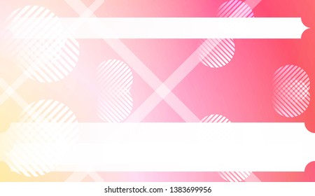 Template Background With Geometric Shape, Lines, Circle. For Template Cell Phone Backgrounds. Vector Illustration with Color Gradient