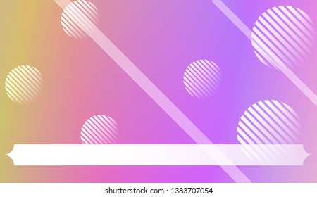 Template Background With Geometric Shape, Lines, Circle. For Template Cell Phone Backgrounds. Vector Illustration with Color Gradient