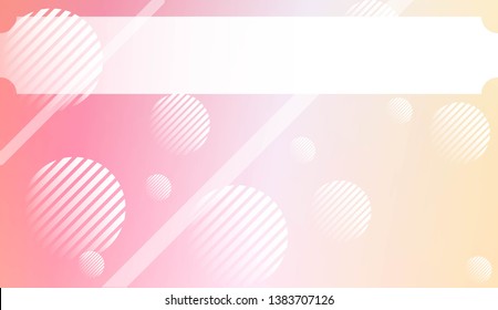 Template Background With Geometric Shape, Lines, Circle. For Template Cell Phone Backgrounds. Vector Illustration with Color Gradient