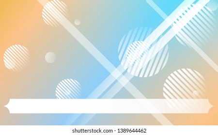 Template Background With Geometric Shape, Lines, Circle. For Template Cell Phone Backgrounds. Vector Illustration with Color Gradient