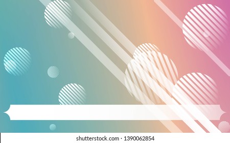 Template Background With Geometric Shape, Lines, Circle. For Template Cell Phone Backgrounds. Vector Illustration with Color Gradient