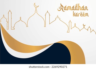 template background islamic ramadan kareem free space gold color 