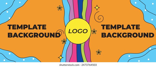 Template Background with Logo Placement 
