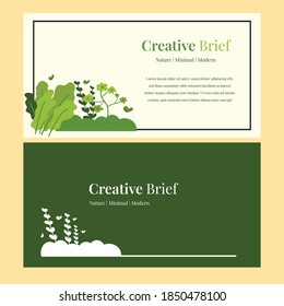 Template background nature theme for business minimal modern flat design vector