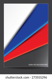 Template background Russia flag color design