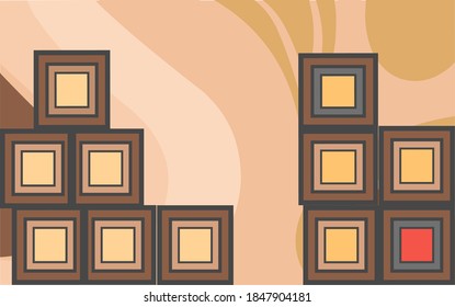 A template with a background of sleek curves with a matching color blend, perfect for book covers, as embodied in wall art