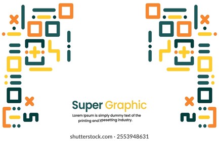 template background style super graphic shape