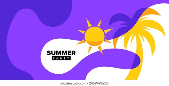 template background of summer vector illustration