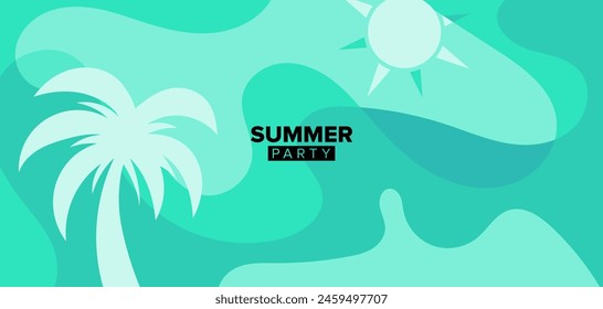 template background of summer vector illustration design