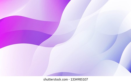 Template Background With Wave Geometric Shape. Design For Cover Page, Poster, Banner Of Websites. Vector Illustration.