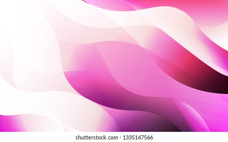 Template Background With Wave Geometric Shape. Design For Cover Page, Poster, Banner Of Websites. Vector Illustration.