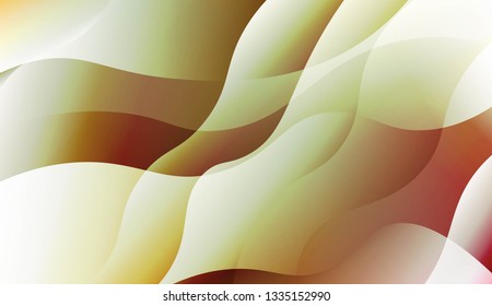Template Background With Wave Geometric Shape. For Design, Presentation, Business. Vector Illustration.