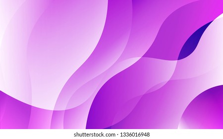 Template Background With Wave Geometric Shape. Design For Cover Page, Poster, Banner Of Websites. Vector Illustration.