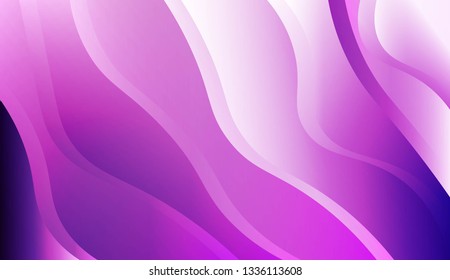 Template Background With Wave Geometric Shape. Design For Cover Page, Poster, Banner Of Websites. Vector Illustration.