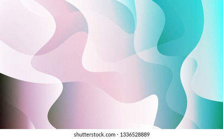 Template Background With Wave Geometric Shape. For Design, Presentation, Business. Vector Illustration.