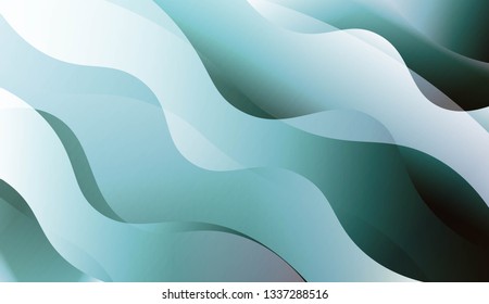 Template Background With Wave Geometric Shape. For Design, Presentation, Business. Vector Illustration.