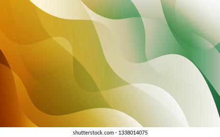 Template Background With Wave Geometric Shape. For Design, Presentation, Business. Vector Illustration with Color Gradient.