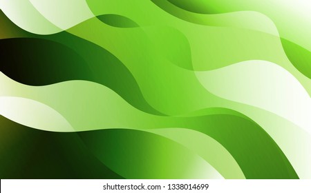 Template Background With Wave Geometric Shape. For Your Design Wallpapers Presentation. Vector Illustration with Color Gradient.